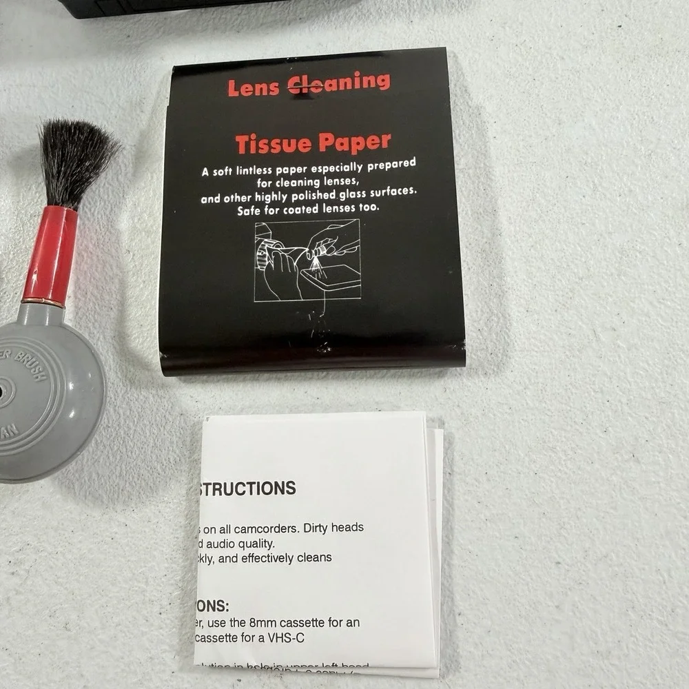 Direct Power Plus DPV-1001 Camcorder Cleaning Kit VHS-C 8mm Tape Head Lens Fluid